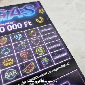 VEGAS teljesen valósághű egyedi kaparós sorsjegy ajándék | prémium minőségű, színes lekaparható felületekkel ellátott és kétoldalas - Image 15