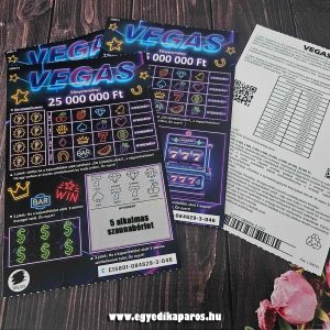 VEGAS teljesen valósághű egyedi kaparós sorsjegy ajándék | prémium minőségű, színes lekaparható felületekkel ellátott és kétoldalas - Image 10