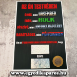 Férfi M szuperhősös kaparós felkérő