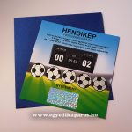 Hendikep focis kaparós sorsjegy