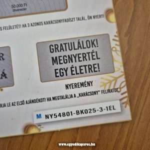 Boldog Karácsonyt valósághű egyedi kaparós sorsjegy - Image 17