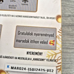 Boldog Karácsonyt valósághű egyedi kaparós sorsjegy - Image 13