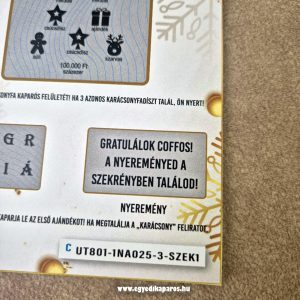 Boldog Karácsonyt valósághű egyedi kaparós sorsjegy - Image 12