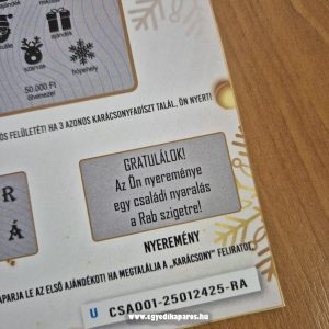 Boldog Karácsonyt valósághű egyedi kaparós sorsjegy - Image 8