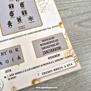 Boldog Karácsonyt valósághű egyedi kaparós sorsjegy - Image 19