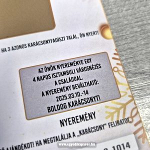 Boldog Karácsonyt valósághű egyedi kaparós sorsjegy - Image 20