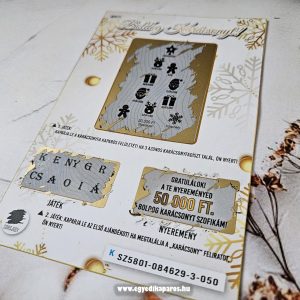 Boldog Karácsonyt valósághű egyedi kaparós sorsjegy - Image 22