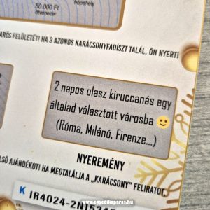 Boldog Karácsonyt valósághű egyedi kaparós sorsjegy - Image 15