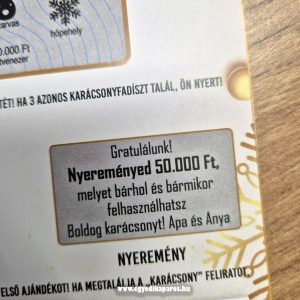 Boldog Karácsonyt valósághű egyedi kaparós sorsjegy - Image 14