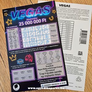 VEGAS teljesen valósághű egyedi kaparós sorsjegy ajándék | prémium minőségű, színes lekaparható felületekkel ellátott és kétoldalas - Image 5