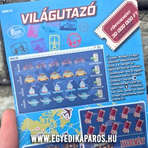 VILÁGUTAZÓ teljesen valósághű egyedi kaparós sorsjegy ajándék | prémium minőségű, színes lekaparható felületekkel ellátott és kétoldalas - Image 4