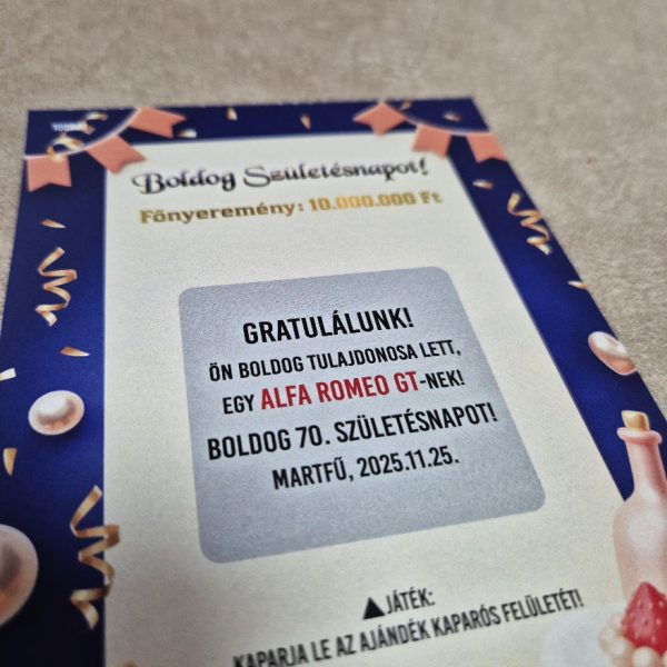 egyedi-szuletesnapi-ajandek-70-auto-kaparos-sorsjegy-meglepetes