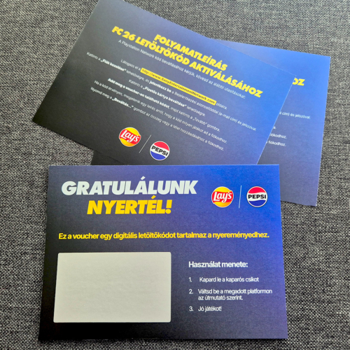 pepsi lays ceges promocio egyedi kaparos sorsjegy