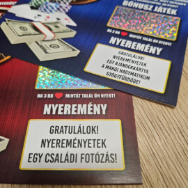 csaladi fotozas elmenyajandek atadas otletesen kreativan stilusosan egyedi kaparos sorsjegy ajandek 37