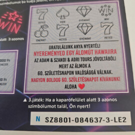hawaii alomut utazas ajandek atadas otletesen kreativan stilusosan egyedi kaparos sorsjegy ajandek 10