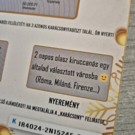 karacsonyi ajandek utazas ajandek atadas otletesen kreativan stilusosan egyedi kaparos sorsjegy ajandek 13