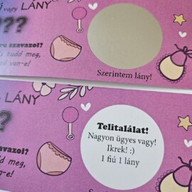 tippelek fiu vagy lany baba nem bejelento kaparos sorsjegy gender partyhoz 6