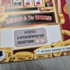 Jogosítvány ajándékba Jackpot Slot valósághű 2 oldalas egyedi kaparós sorsjegy ajándék