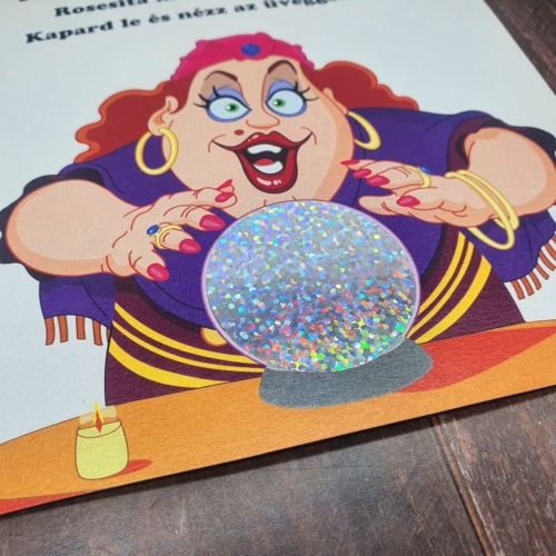 Jósnős egyedi ötletes kreatív kaparós sorsjegy ajándék