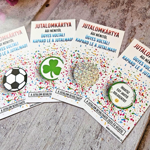 Jutalom kaparós sorsjegy tanároknak kreatív ötletes tanulás teljesítmény ösztönző játék 1