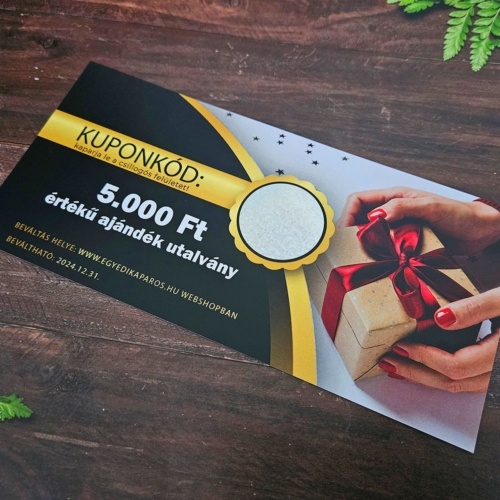 Lekaparható utalvány voicher kupon vásárlóidnak vendégeidnek cégeknek